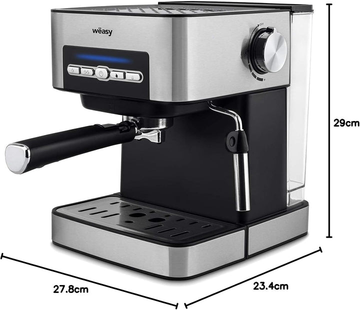 Espressoare cu presiune automată, KFX32, 20 bari, 4 moduri, rezervor de 1,6 l, încălzitor de cești, duză de abur, filtru și lingură de măsurare