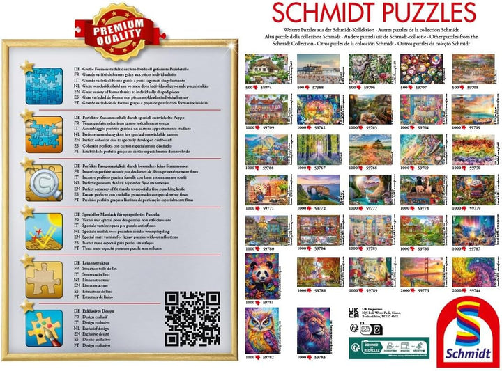 Schmidt Spiele 59764 Magazin de flori colorat, puzzle jigsaw 1000 piese