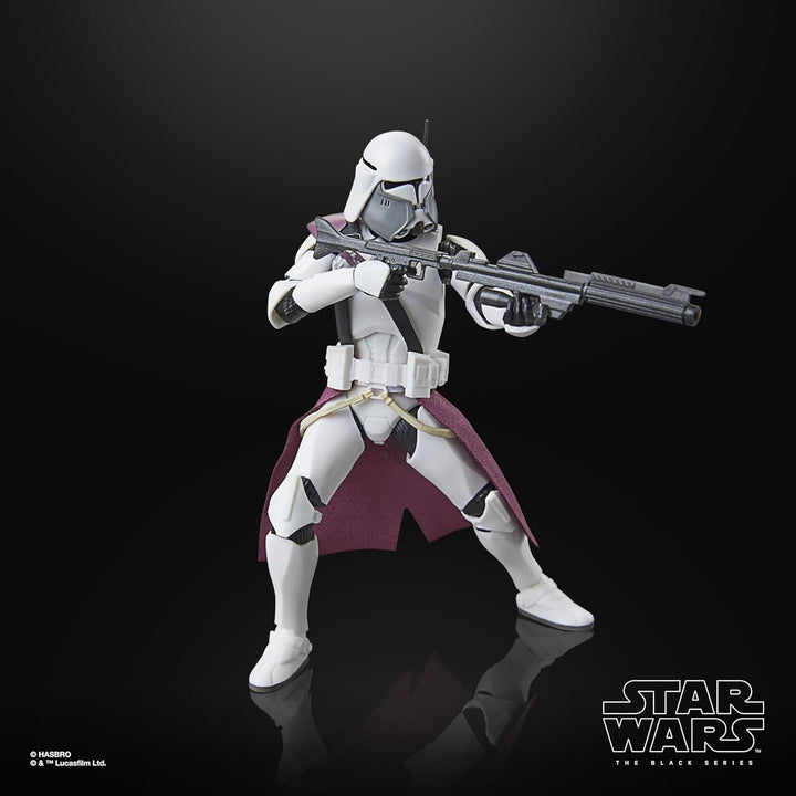 Star Wars seria neagră Clone Commander Bacara, Star Wars: Ahsoka Premium figurină de colecție (15 cm)