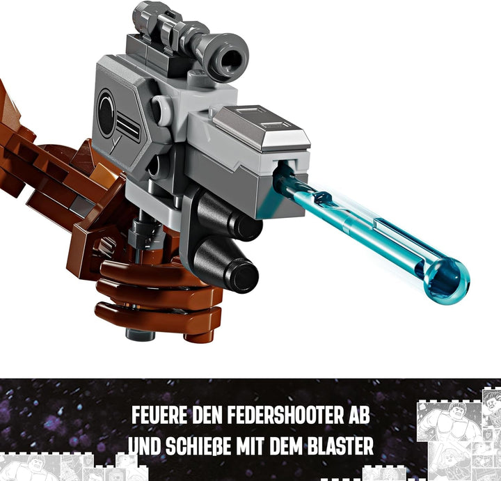 LEGO Marvel Rocket & Baby Groot, jucărie construibilă de supererou pentru copii din Gardienii Galaxiei de la Marvel Studios, figură pentru jocuri de rol, cadou pentru băieți și fete de la 10 ani 76282