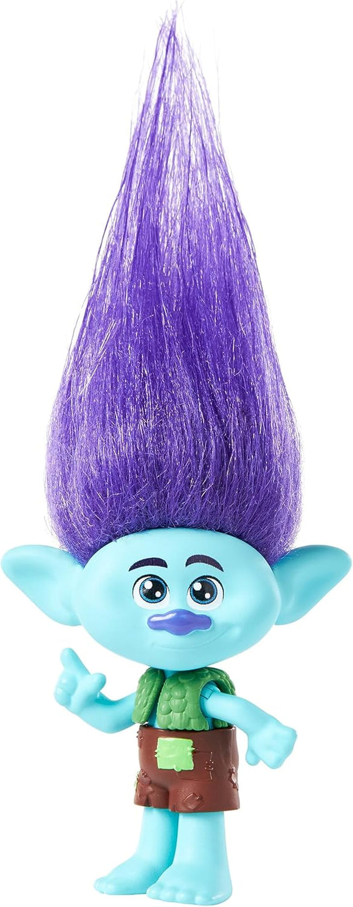 Mattel DREAMWORKS TROLLS Together Strong - păpuși Queen Poppy, Viva, Branch, Guy Diamond cu Tiny Diamond cu păr de pluș și 5 articulații, pentru copii de la 3 ani, HNF07
