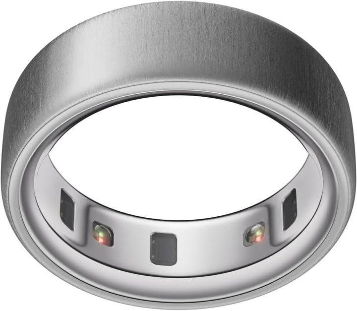 Oura Ring 4 - Argint - Mărimea 11 - Inel inteligent | Măsurați mai întâi cu Oura Ring 4 Sizing Kit | Sleep Tracking Wearable - Heart Rate - Fitness Tracker - Autonomie până la 8 zile