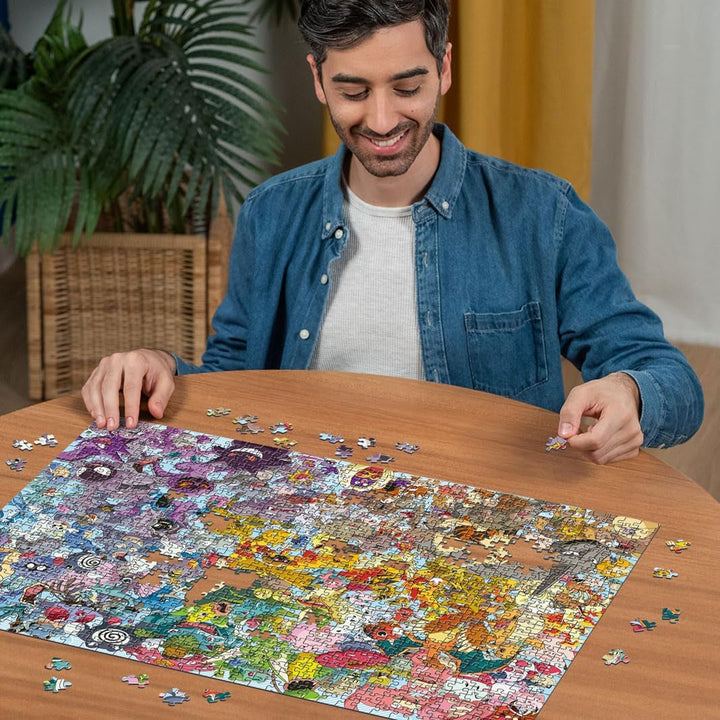Ravensburger Puzzle 1000 piese 12000460 Challenge Pokémon - Toți cei 150 de Pokémon din prima generație ca un puzzle provocator pentru adulți și copii cu vârsta de 14 ani și peste