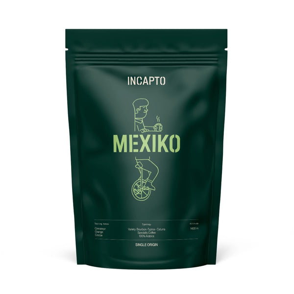 Incapto Spezialitäten-Kaffeebohnen | Single-Origin Mexiko | Espresso 100% Arabica | Specialty Coffee 82 Punkte SCA | Traditionell Geröstete Bohnenkaffee | Plantage Chiapas, Ethichub, 500G