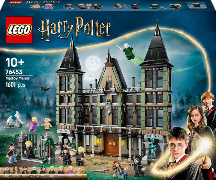 LEGO Harry Potter Malfoy Family Country Estate, jucărie fantastică de colecționat și expus, cadou pentru băieți, fete și fani ai lumii vrăjitorilor, idee de cadou cu 9 minifigurine 76453