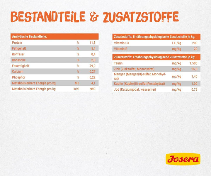 JOSERA Filet Pure Chicken (16 X 70 G) | Adult | Hrană umedă premium pentru pisici adulte | Pui pur cu 40% file de pui | Fără cereale | Hrană umedă pentru pisici în pungă proaspătă | 16Pack