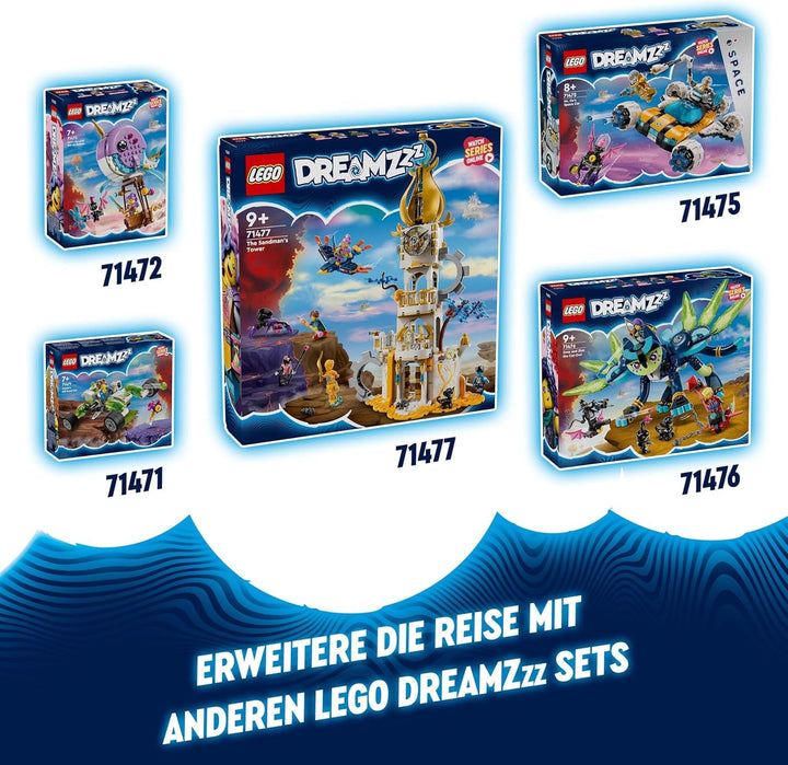 LEGO Dreamzzz 2-In-1 Mr Oz's Space Buggy, set cu mașină de jucărie sau navetă spațială, include minifigurinele Mr Oz, Albert și Jayden, cadou spațial pentru copii de peste 8 ani 71475