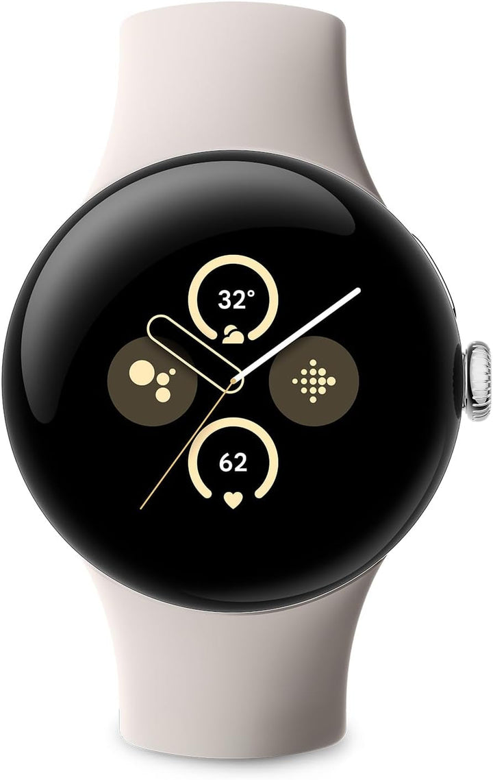 Google Pixel Watch 2 - cele mai bune de la Google și Fitbit - măsurarea ritmului cardiac, gestionarea stresului, funcții de securitate - Android - carcasă din aluminiu negru mat - curea sport din obsidian - LTE