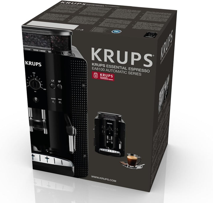 Mașină de cafea Krups Arabica Picto complet automată, duză pentru spumă de lapte, funcție pentru 2 cești, control rotativ, curățare ușoară, mașină de cafea, negru, EA810870