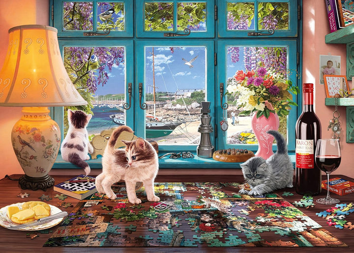 Schmidt Spiele 58344 La masa de puzzle, puzzle de 1000 de piese