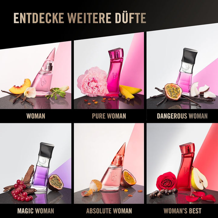 Bruno Banani Magnetic Woman – Apă de parfum – Parfum de damă Amber Gourmand – 1 pachet (1 x 50 ml)