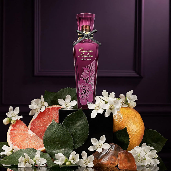 Christina Aguilera - Violet Noir Fine Fragrance Mist, Parfum cu note florale și fructate, Parfum pentru femei - 236 ml