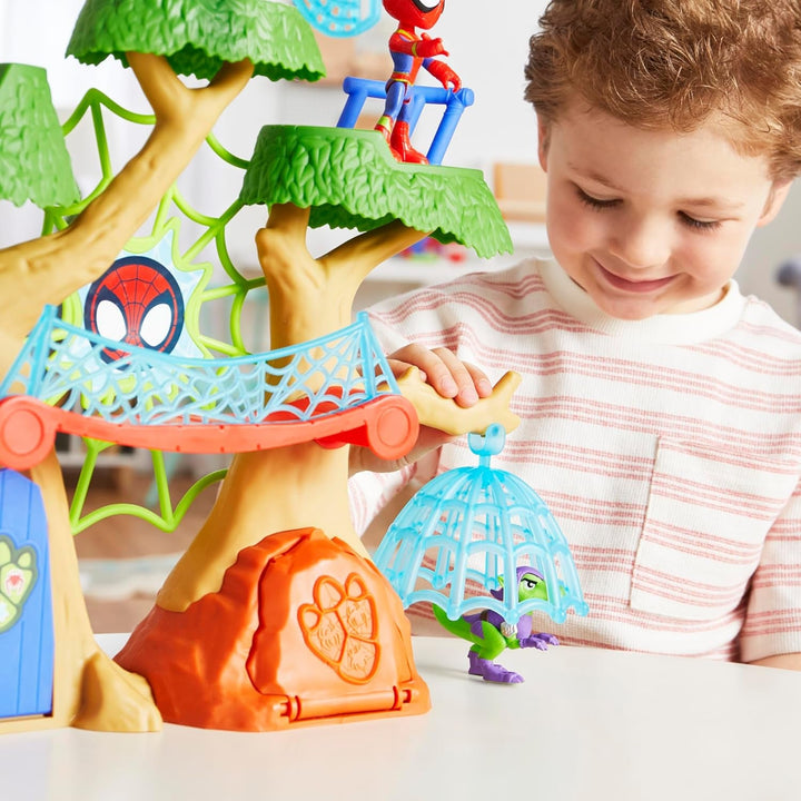 Marvel Spidey And His Super Friends Dino Treehouse Superhero Playset