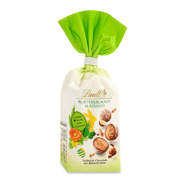 Lindt Schokolade Frühlings-Snacking Blätterkrokant | 100 G | Alpenvollmilch-Schokolade Mit Blätterkrokant | Oster Schokolade | Schokoladengeschenk | Ostereier | Schokoeier