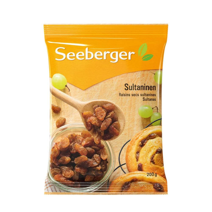 Seeberger Sultanas: Stafide Sultana ușoare, dulci și fructate din Turcia, pachet 13 x 200 grame