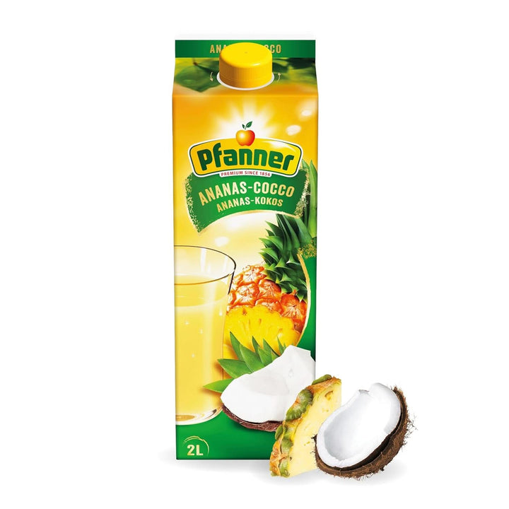 Pfanner 100% suc de mere tulbure natural (1 x 2 litri) - Mere presate direct - Suc de fructe fără adaos de zahăr 