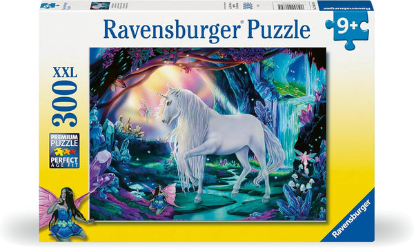 Puzzle pentru copii Ravensburger - 12000870 Unicorn de cristal - puzzle fantezie XXL de 300 de piese pentru copii de peste 9 ani