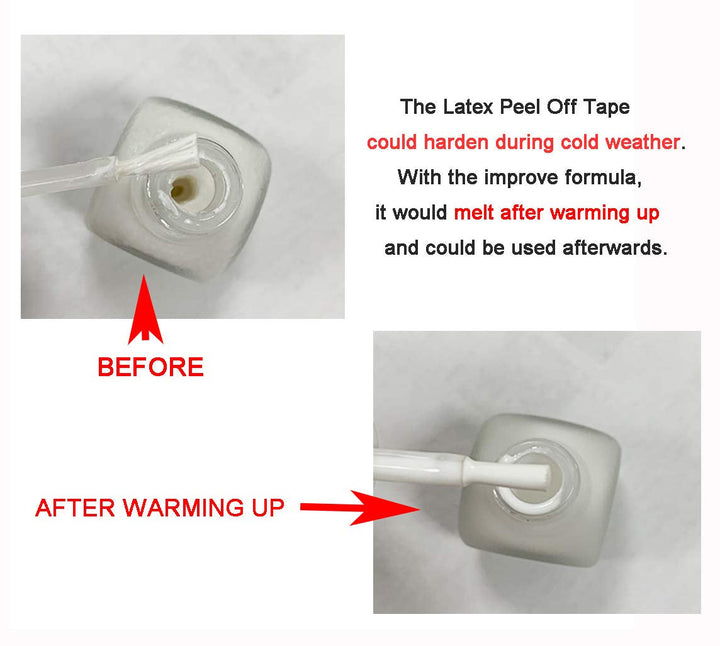 AIMEILI Latex Peel off Tape Nagellack Korrektor Hautschutz Fingerschutz Für Nail Art Palisade Geruchlos Weiß 15Ml