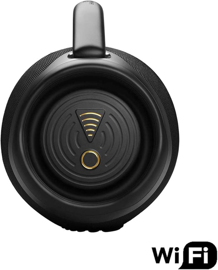 JBL Boombox 3 Wifi - Difuzor wireless cu Bluetooth și Wifi - Compatibil cu aplicația JBL One - Timp de redare de 24 de ore - Rezistent la apă și praf - Powerbank integrat - Negru