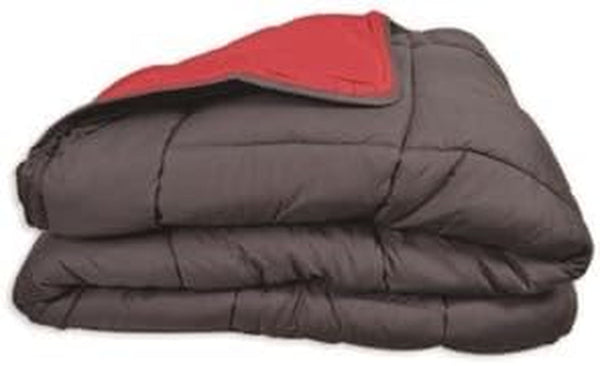 Calgary Duvet Cover Poliester gri/roșu, Poliester, Gri/roșu, 200X140X1 Cm