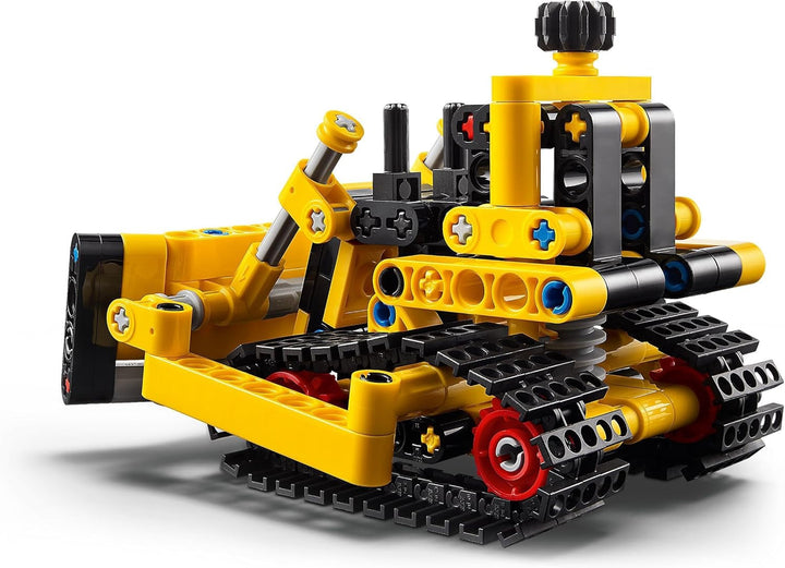 Autobasculantă electrică LEGO Technic Mack LR, model de autobasculantă pentru jocuri de rol de reciclare & Buldozer Technic Heavy Duty, buldozer de jucărie de construit Seturi de constructie Besuche den LEGO-Store