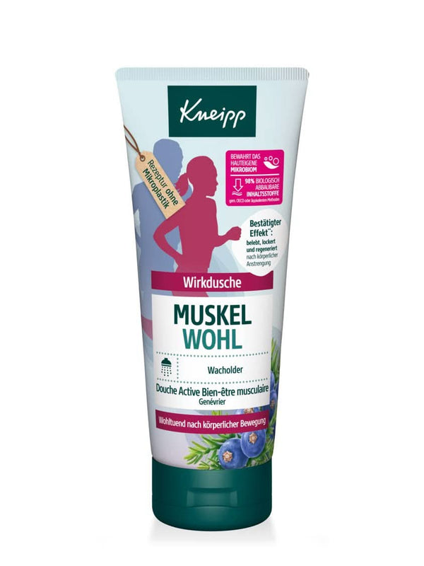 Kneipp, Gel de duș reactivant și relaxant cu ulei esențial de ienupăr - ideal după exerciții fizice și efort, 200 ml