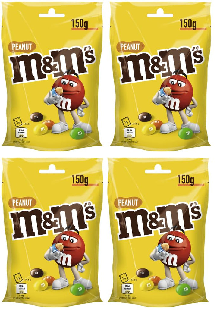 M&M'S | Peanut | Schokolinsen Mit Erdnusskern | Schokolade Geschenk | Eine Packung (1 X 150G)