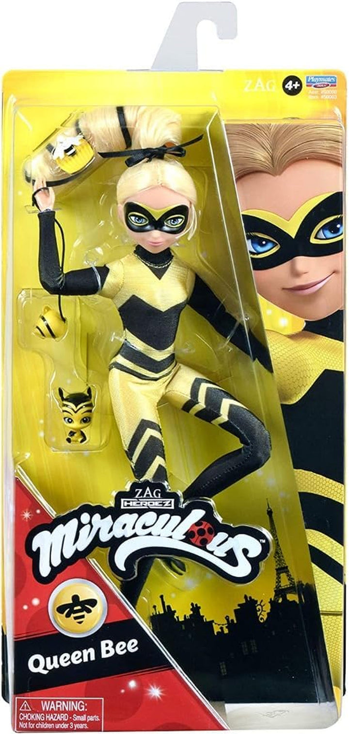 Bandai - Miraculous Ladybug - Doll Marinette Colour Change Surprise - Păpușă articulată Miraculous, 26 Cm + 3 surprize - Model aleatoriu - P50390