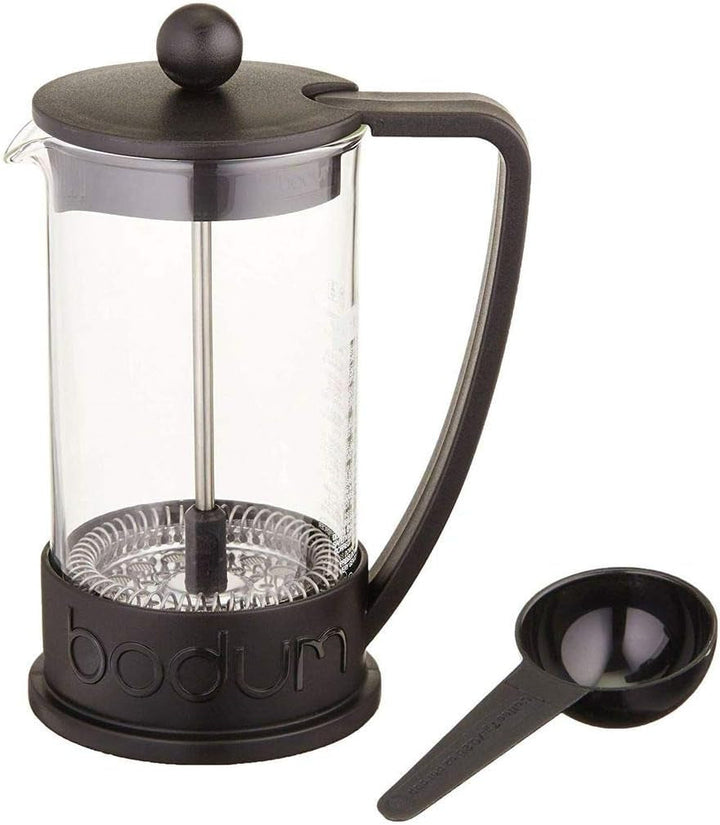 Cafetieră Bodum BRAZIL (sistem de presare franțuzească, filtru permanent din oțel inoxidabil, 1,0 litri) de culoare crem, crem