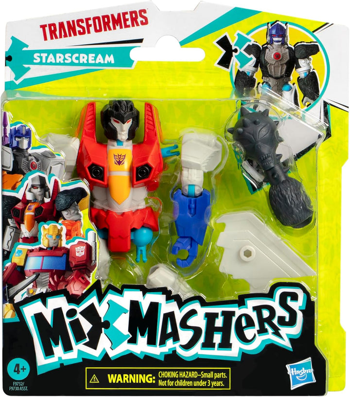Transformers Mixmashers Starscream figurină de acțiune personalizabilă și accesorii