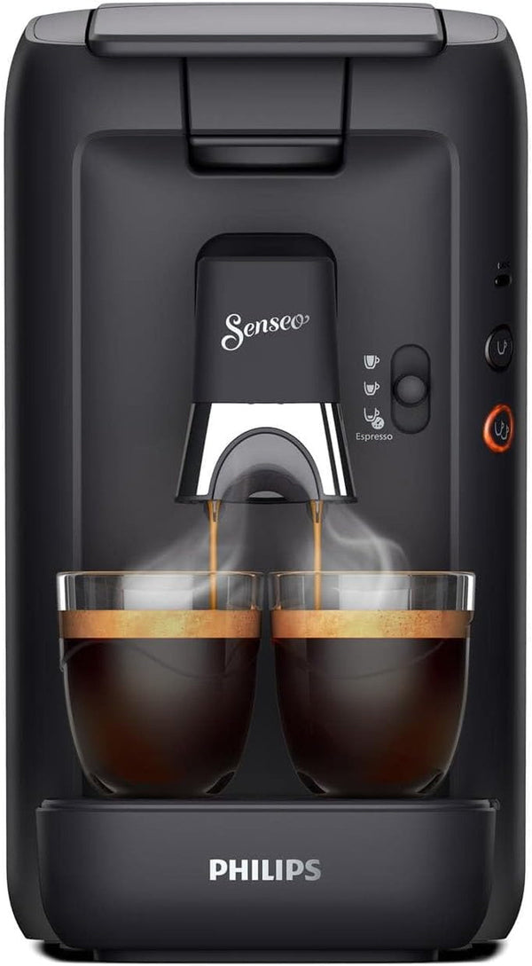 Espressor cu capsule Philips Senseo Maestro – tehnologie Intense plus, calitate premium a espresso-ului, design ecologic, rezervor de apă de 1,2 l, funcție memo, indicator de detartrare (CSA260/60)