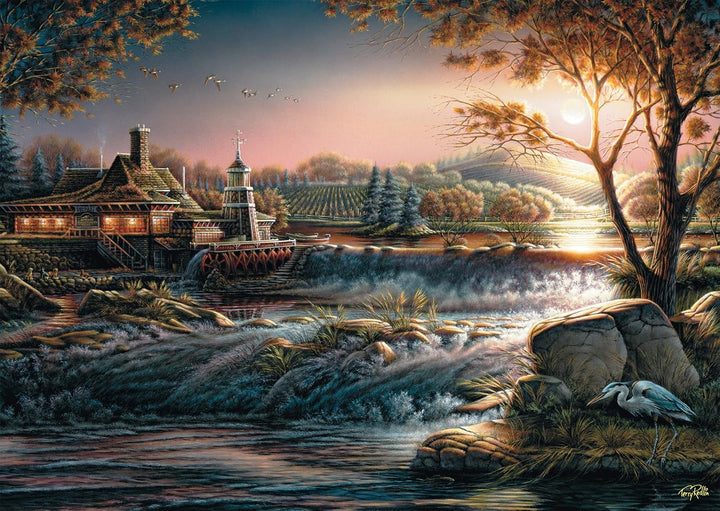 Schmidt Spiele 58545 Lumini în sălbăticie, Terry Redlin, puzzle jigsaw 1000 piese, multicolor