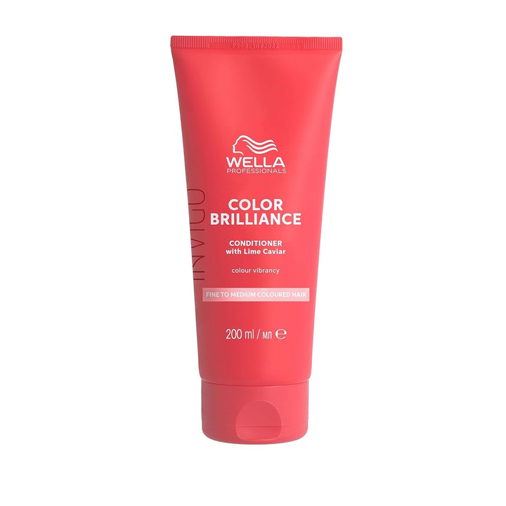 Wella Professionals Invigo Color Brilliance - Șampon, balsam și mască de protecție a culorii pentru păr fin și gros, colorat - cu vitamina E, antioxidanți și pH scăzut - netezire și hrănire Masca de par Naty Shop Balsam 200ml