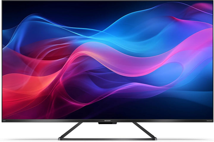 SHARP 50GR8265E Google TV 126 Cm (50 Zoll) 4K Ultra HD 144Hz QLED (Smart TV Ohne Rahmen, Dolby Atmos, Dolby Vision IQ, HDMI 2.1 Mit Earc, VRR Und ALLM)