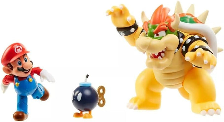 Nintendo Super Mario Bowser 18Cm Vs. Mario Set de figuri (Valul 1)