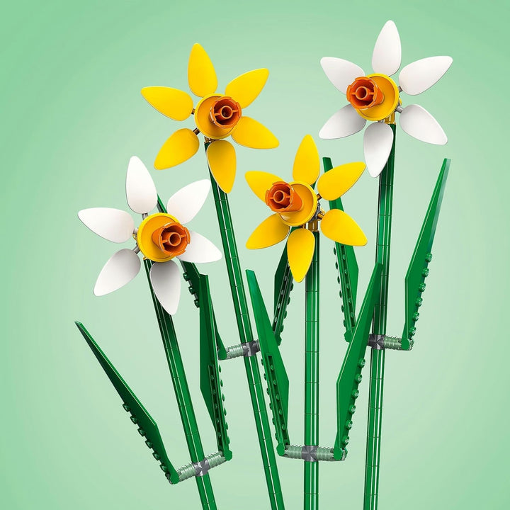 Narcise LEGO Botanicals - Cadouri de Paște pentru fete și băieți - Flori artificiale pentru copii - Buchet de flori ca decor pentru cameră sau birou - Cadou pentru femei - 40747