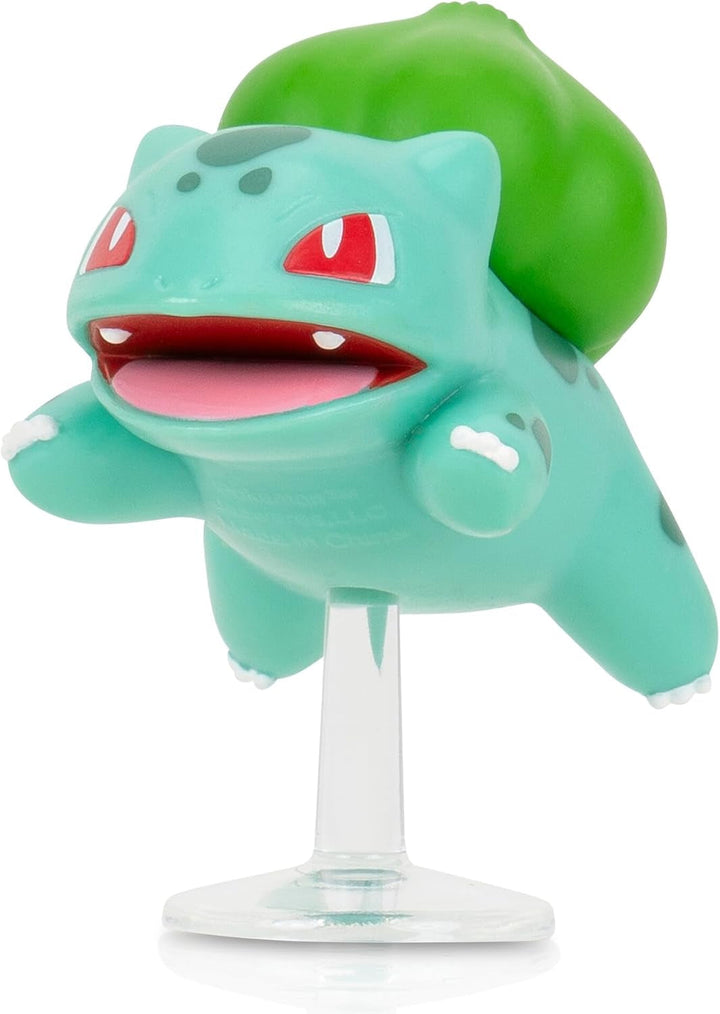 Pokémon PKW3583 - Battle Figure Pack - Leufeo & Bisasam, Figuri oficiale detaliate, 5 cm fiecare