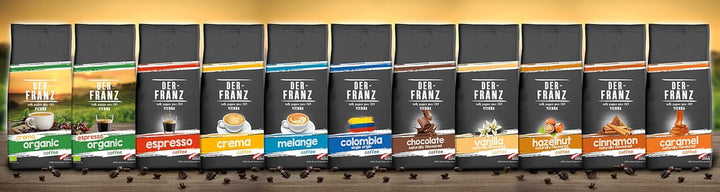 Der-Franz Espresso Kaffee, Intensität 5/5, Arabica Und Robusta, Ganze Bohne, 4 X 1000 G