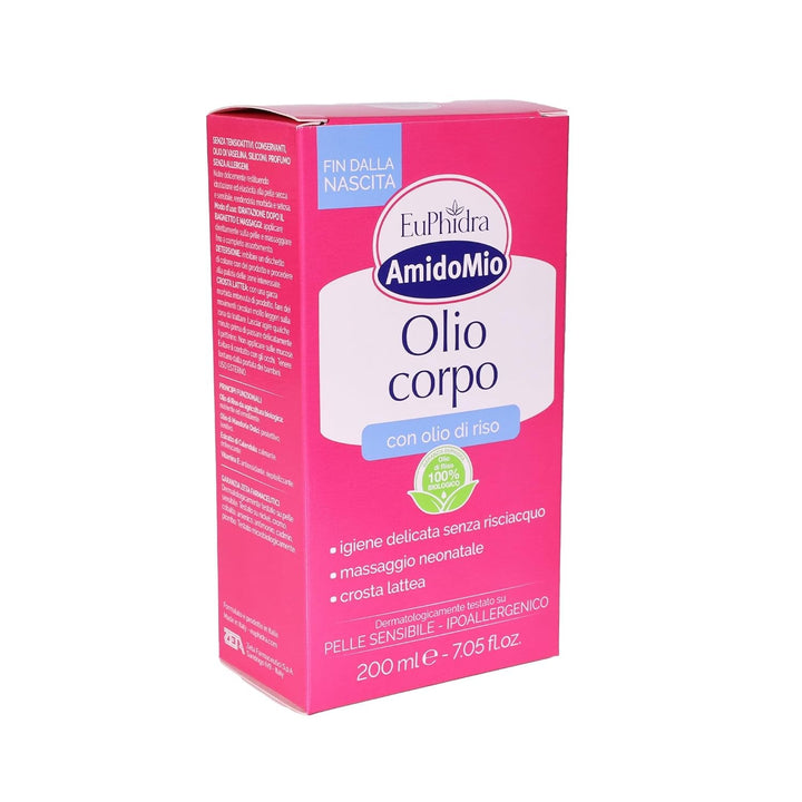 Ulei de corp Starch Mio, îndepărtează pălăria de leagăn de la nou-născuți, 200 ml