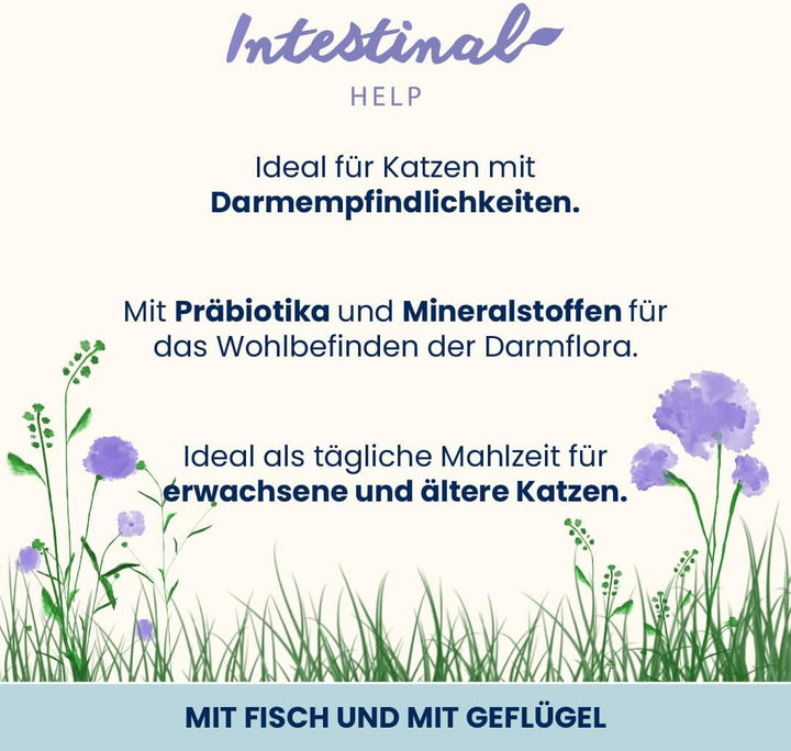 Almo Nature Holistic Digestive Help - Multipack hrană umedă pentru pisici adulte - Mix: 3X pește & 3X pasăre - 70G, 6pack