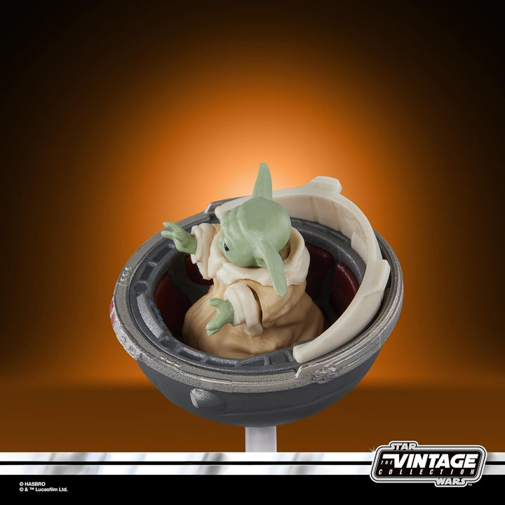 Star Wars Colecția Vintage Grogu, Figura de acțiune Mandalorian (Scară 9.5 Cm)