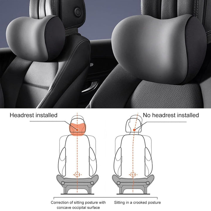 Pernă pentru gât auto, pernă pentru tetieră auto moale, pernă pentru gât auto, pernă pentru tetieră auto pernă pentru gât pernă accesoriu pernă de memorie bumbac accesoriu auto, pernă pentru tetieră pernă pentru tetieră (negru)