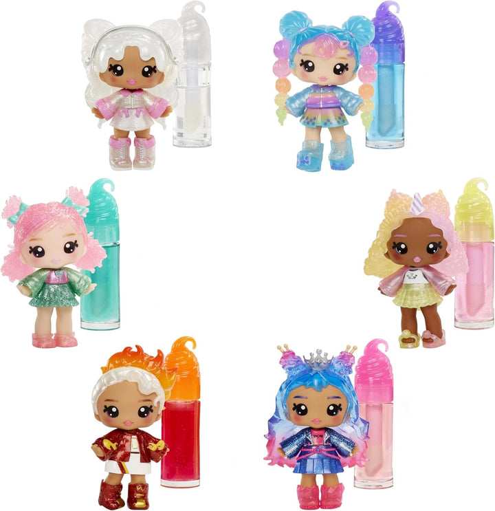 Papusa cu luciu de buze Yummiland - Mystery Chase - Include set de luciu de buze DIY, potrivit pentru copii cu vârsta de 4 ani și peste