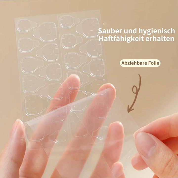 20 de tablete adezive pentru unghii cu jeleu – tampoane adezive transparente, puternice, cu două fețe, impermeabile, reutilizabile, pentru unghii prinse prin presare, set manichiură DIY, accesorii pentru unghii