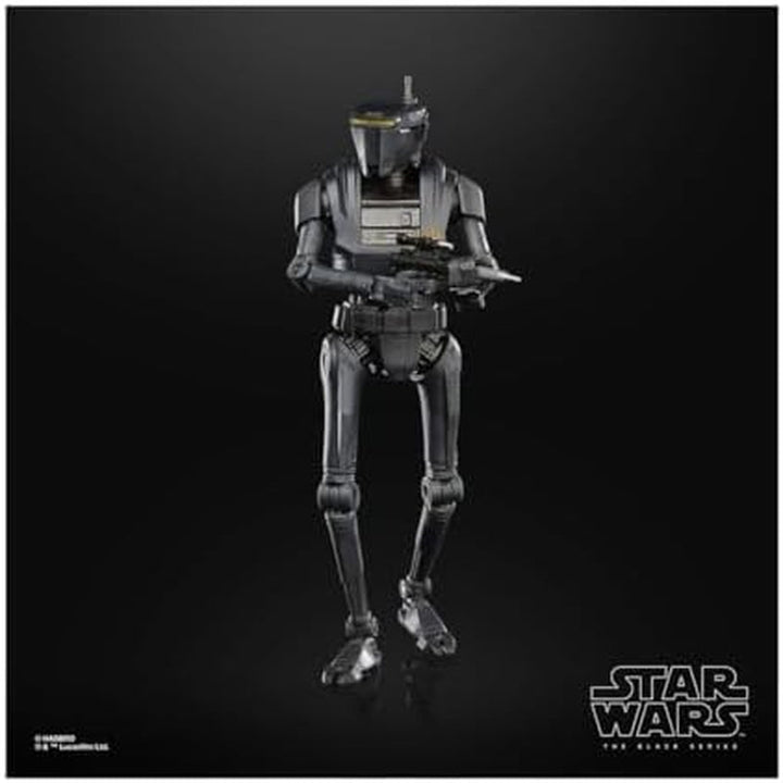 Star Wars Seria Neagră Noua Republică Security Droid, 15 Cm Figura mare Mandalorian, pentru copii 4+