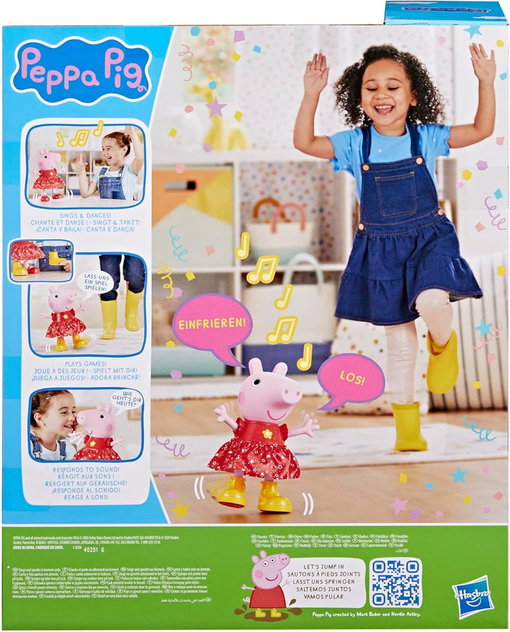 Păpușa Peppa Pig Peppa'S Mud Puddle Party - versiune germană, roz sau roz