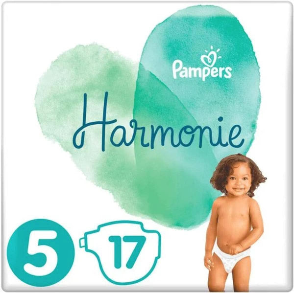 Pampers Harmonie Windeln Größe 5, (11-16 Kg) Hypoallergen - LOS 1 X 17 Stück