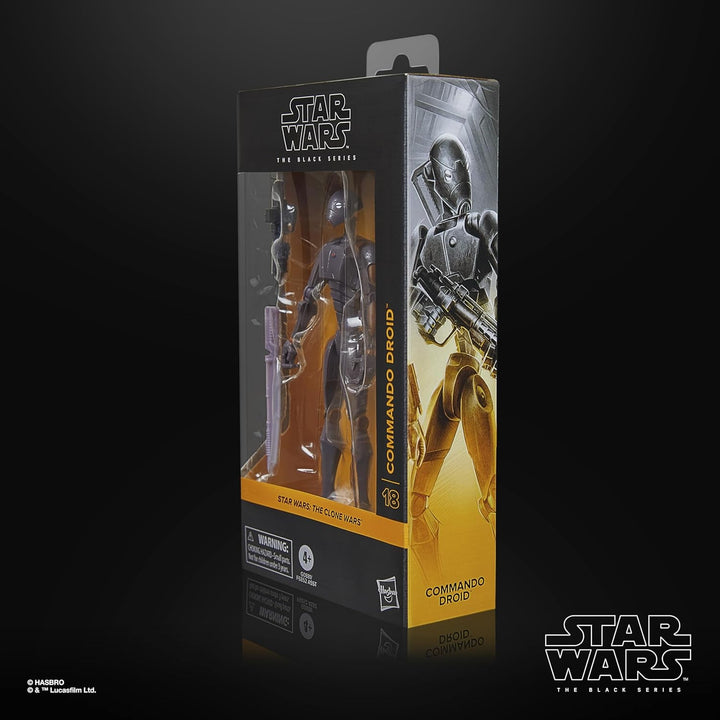 Star Wars Seria Neagră Commander Droid, Star Wars: Războiul Clonelor Premium colecționabil Figura de acțiune (15 Cm)