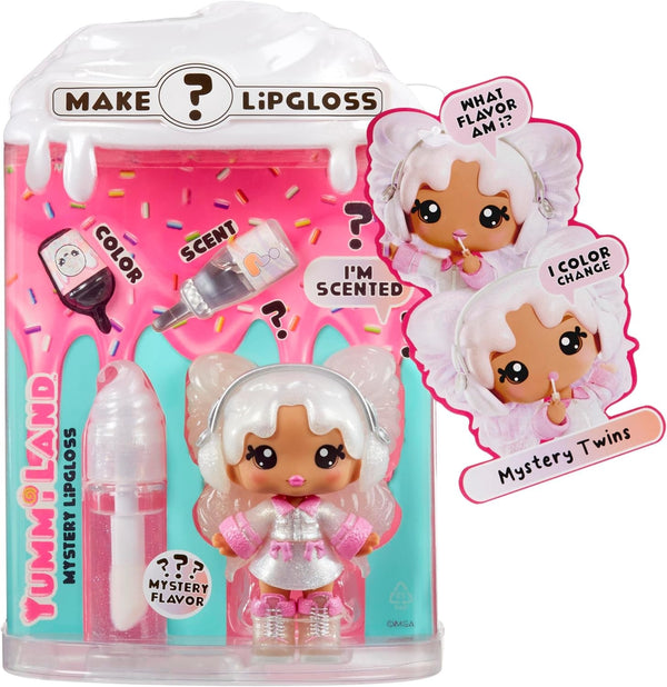 Papusa cu luciu de buze Yummiland - Mystery Chase - Include set de luciu de buze DIY, potrivit pentru copii cu vârsta de 4 ani și peste