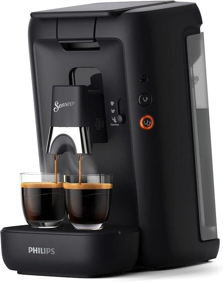 Espressor cu capsule Philips Senseo Maestro – tehnologie Intense plus, calitate premium a espresso-ului, design ecologic, rezervor de apă de 1,2 l, funcție memo, indicator de detartrare (CSA260/60)